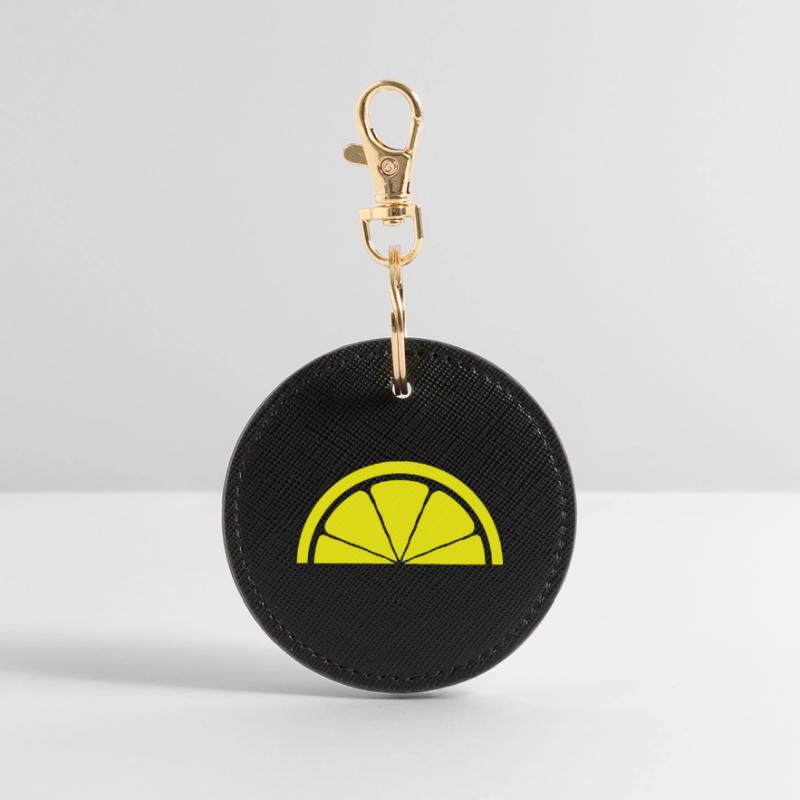 Conception de citron Porte-clés rond