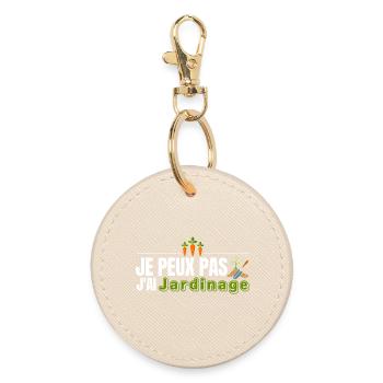 Je peux pas j ai jardinage - Porte-clés rond - huître - Devant