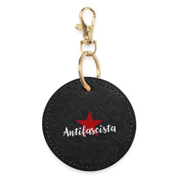Antifascist - Round Keyring - black - Front