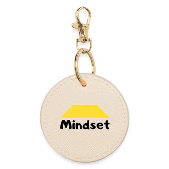 Mindset - Round Keyring - oyster - Front
