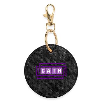 Cath - Round Keyring - black - Front