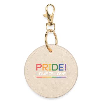 Mois de la fierté LGBTQ - Pride. L’amour est l’amour - Porte-clés rond - huître - Devant