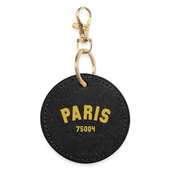 4e arrondissement de PARIS - Porte-clés rond - noir - Devant