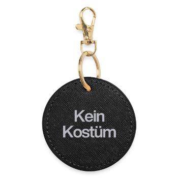 NOT A COSTUME FOR ALL CARNIVAL MOUFFEEL AND HATERS - Round Keyring - black - Front