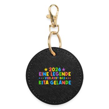 2026 A Legend Daycare Graduate - Round Keyring - black - Front