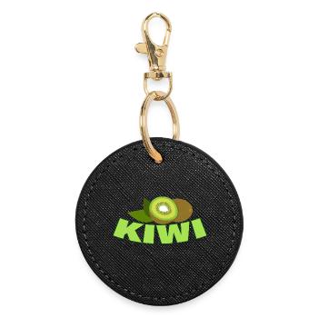 Kiwi - Round Keyring - black - Front
