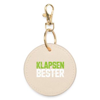 Meilleure phrase folle du bureau - Porte-clés rond - huître - Devant