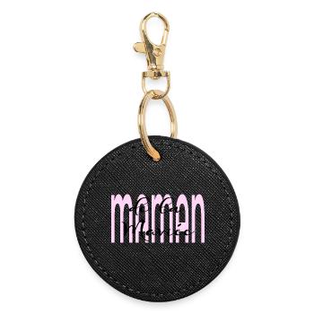 Mother of the Bride - Round Keyring - black - Front