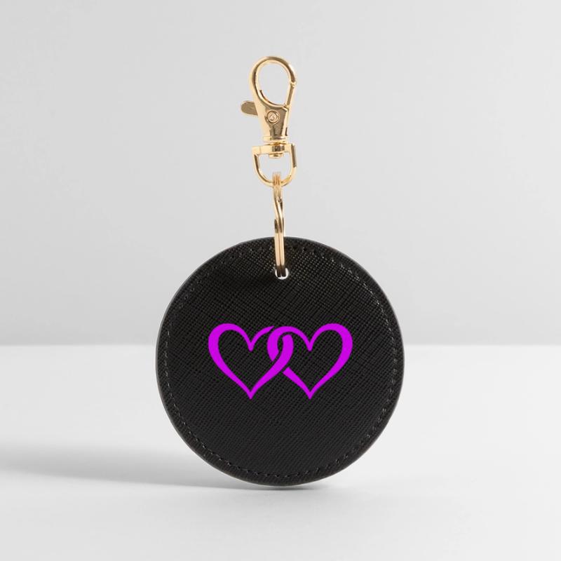 Herzen Symbol Runder Schlüsselanhänger