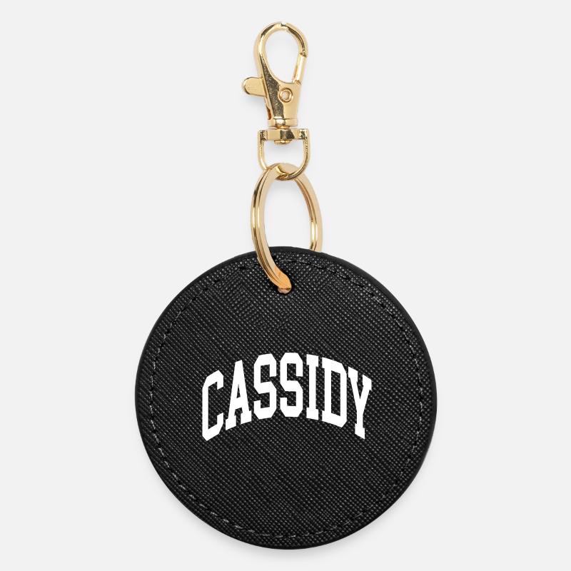 Cassidy - Porte-clés rond - noir