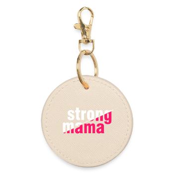 Chemise de maman forte - Porte-clés rond - huître - Devant