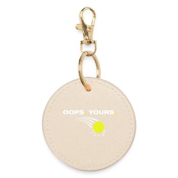 Oups à toi, drôle de joueur de pickleball - Porte-clés rond - huître - Devant