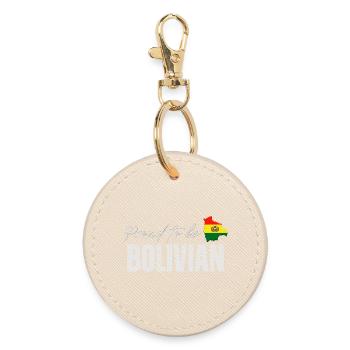Fier des Boliviens, j’aime la Bolivie - Porte-clés rond - huître - Devant