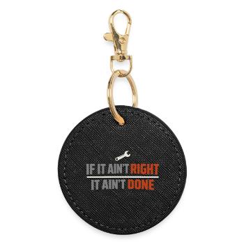 Blue Collar Lifestyle Blue Collar Pride Working - Round Keyring - black - Front