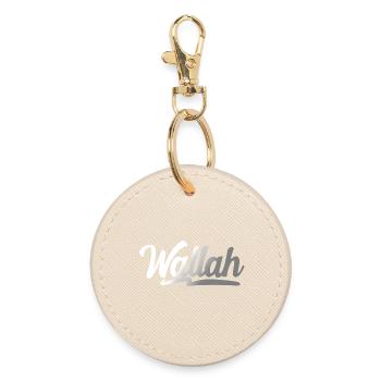 wallah - Round Keyring - oyster - Front