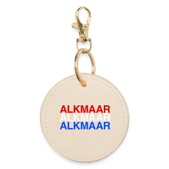 ALKMAAR Pays-Bas Drapeau des Pays-Bas - Porte-clés rond - huître - Devant