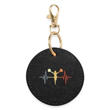 Pom-pom girl Vintage Pulse Beat - Porte-clés rond - noir - Devant
