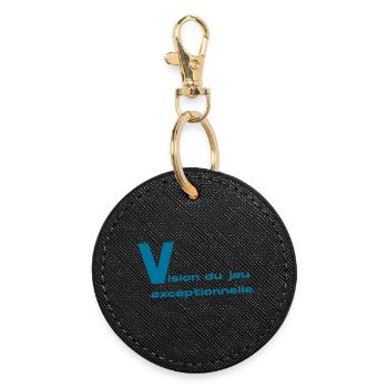 Vision du Jeu - Porte-clés rond - noir - Devant