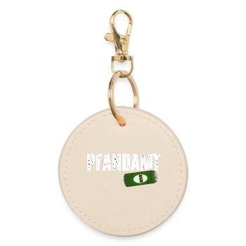 Pawn office - Round Keyring - oyster - Front