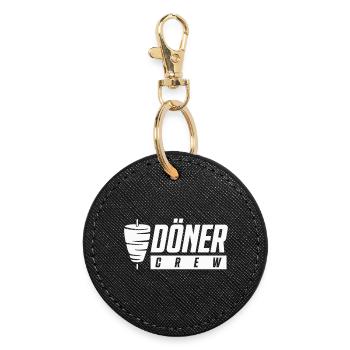 Döner Crew - Runder Schlüsselanhänger - Schwarz - Vorne
