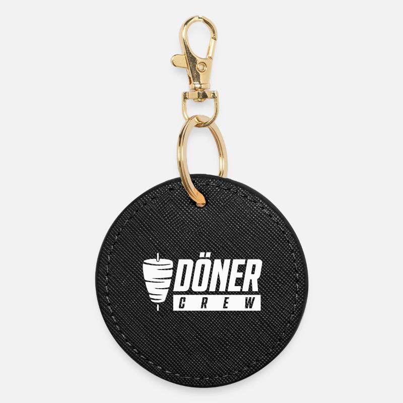 Döner Crew - Runder Schlüsselanhänger - Schwarz