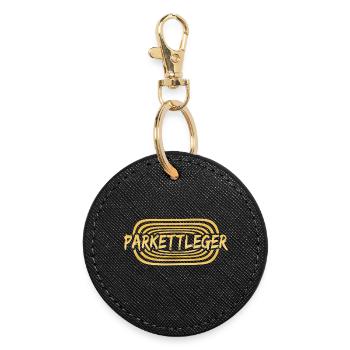 Work Parquet Layer - Round Keyring - black - Front