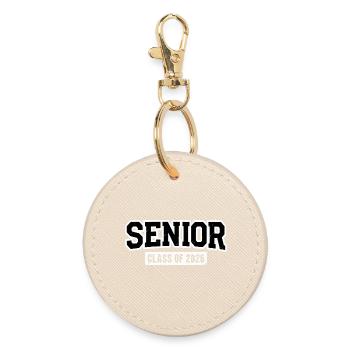 SENIOR CLASS OF 2026 Proud Graduates - Round Keyring - oyster - Front