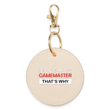Because I'm the gamemaster Rollenspiel RPG - Runder Schlüsselanhänger - Auster - Vorne