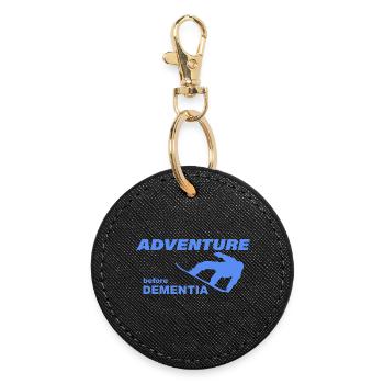 AVENTURE DE SNOWBOARD - Porte-clés rond - noir - Devant