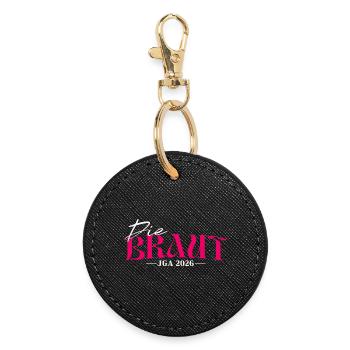 Bride 2026 - Bachelorette Party Bachelorette Women - Round Keyring - black - Front