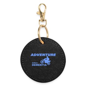MOTORBIKE ADVENTURE - Round Keyring - black - Front