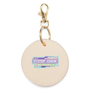 System Error – coffee.exe not found - Round Keyring - oyster - Front