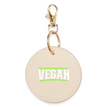 Vegan - Vegan - Vegan - Vegan Diet - Round Keyring - oyster - Front