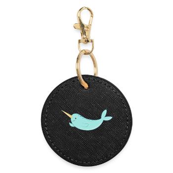 narwhal - Round Keyring - black - Front