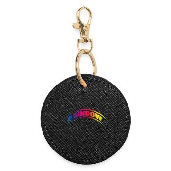 ARC-EN-CIEL - Porte-clés rond - noir - Devant