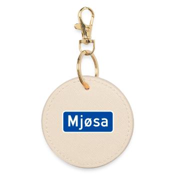 Der Mjøsa-See - Runder Schlüsselanhänger - Auster - Vorne