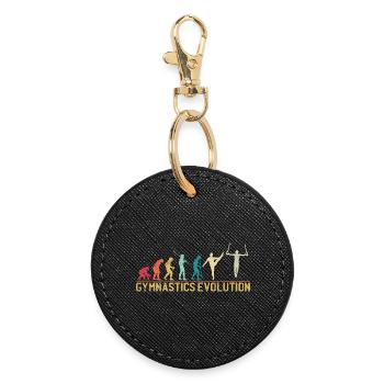 T-shirt graphique Gymnastics Evolution - Porte-clés rond - noir - Devant