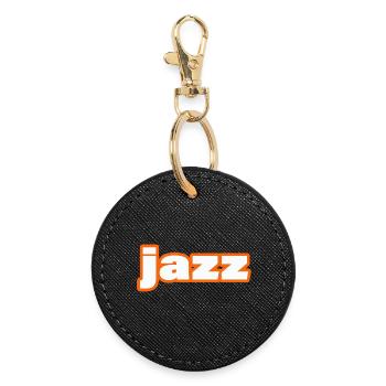 JAZZ - Runder Schlüsselanhänger - Schwarz - Vorne
