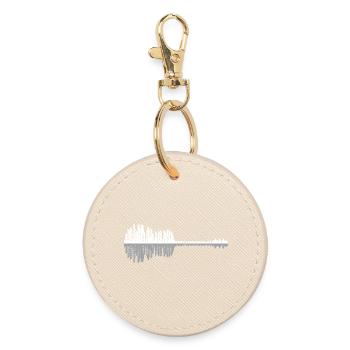 Urban Guitar Skyline - Round Keyring - oyster - Front