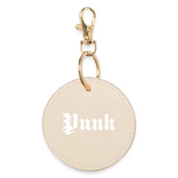 Punkrock Gothic Logo - Runder Schlüsselanhänger - Auster - Vorne