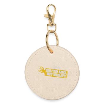 Hug the Apex Not Reality - Round Keyring - oyster - Front
