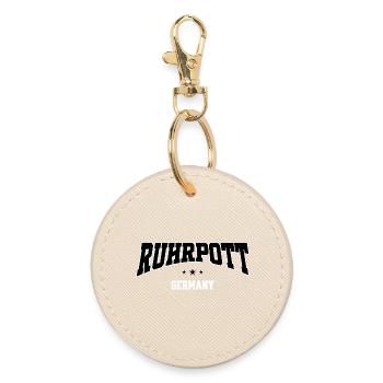 Ruhrpott Industrie Lettering Home - Round Keyring - oyster - Front