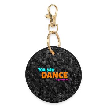 You can dance - Porte-clés rond - noir - Devant