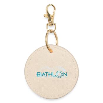 biathlon - Round Keyring - oyster - Front