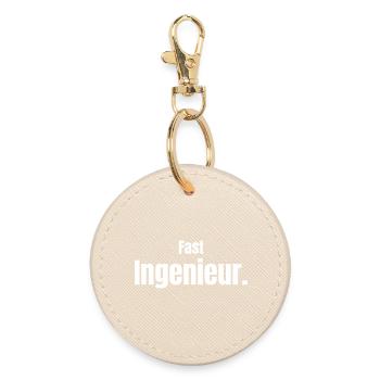 Fast Ingenieur - Runder Schlüsselanhänger - Auster - Vorne