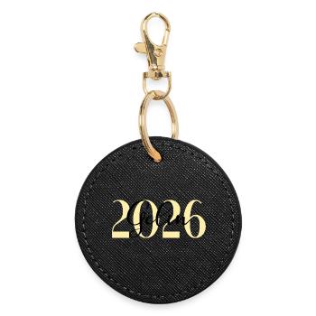 Turkish Bride Gelin 2026 - Round Keyring - black - Front
