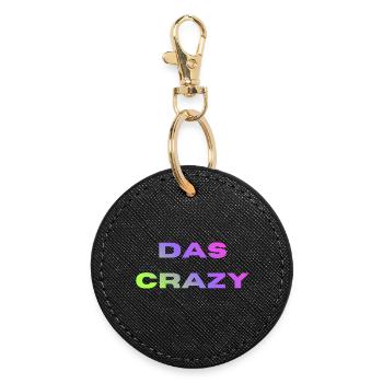 The Crazy - Round Keyring - black - Front