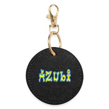 Trainee - Round Keyring - black - Front