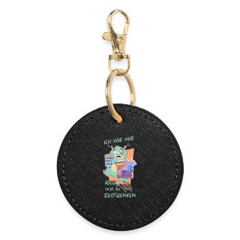 Hamster Gifts - Round Keyring - black - Front