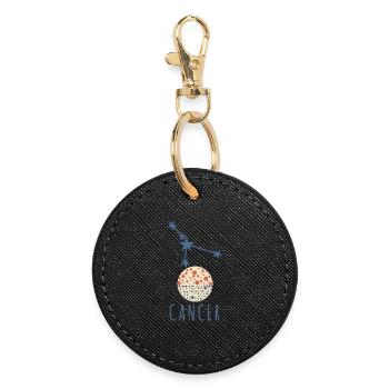 The constellation of Cancer - Round Keyring - black - Front